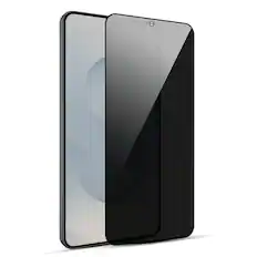 Front. Mybat Pro - MyBat Pro Privacy Full Coverage Tempered Glass Screen Protector for Samsung Galaxy S26 - Black - Black.
