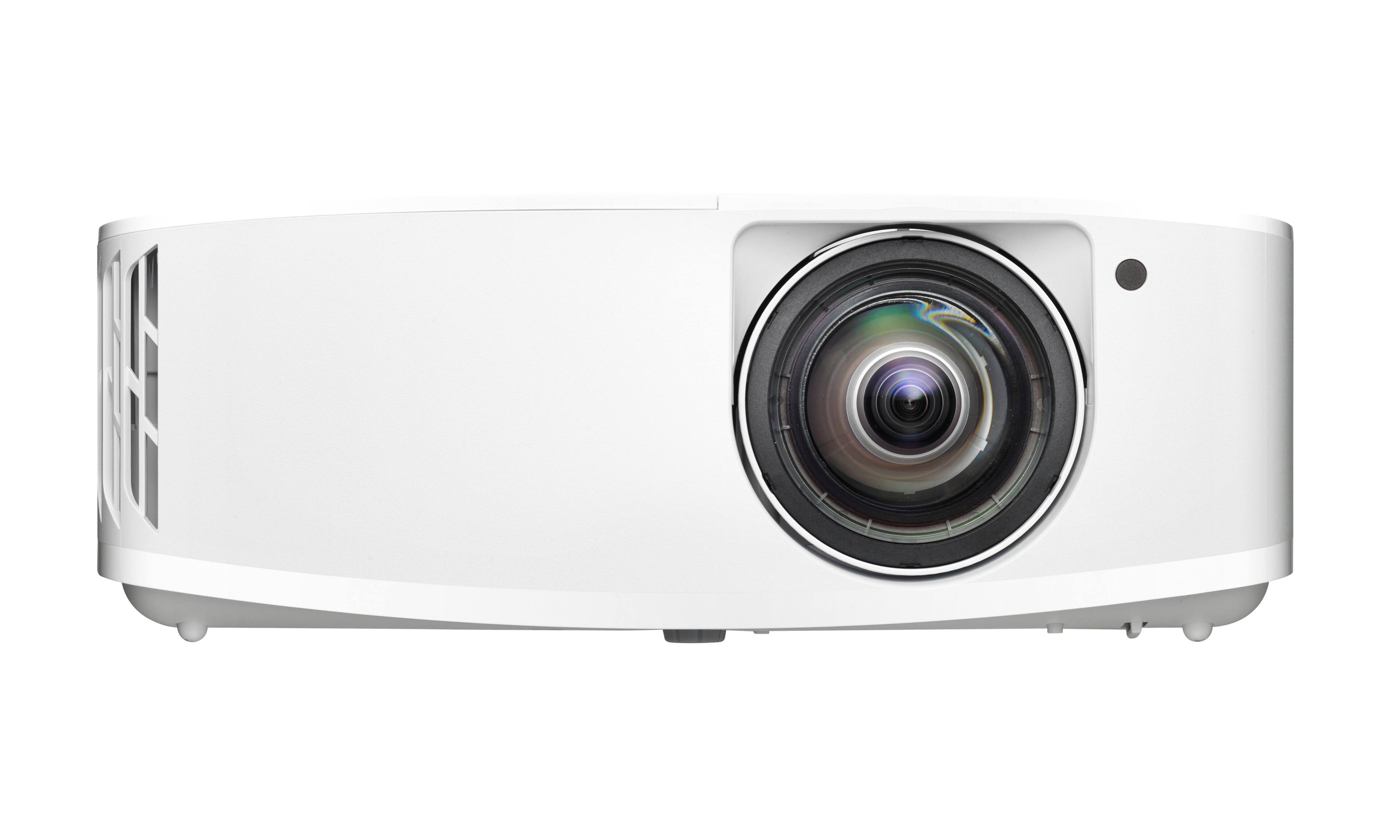 Front. Optoma - Optoma UHD35STx Short Throw True 4K UHD Gaming and Home Entertainment Projector | 240Hz Refresh Rate, 4ms Response Time - White.