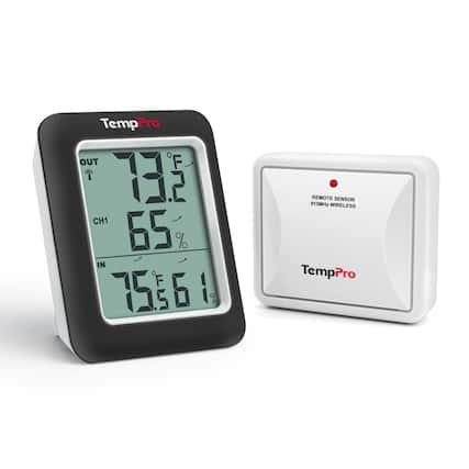 TempPro OUT 73.2°F CH1 65% IN 75.5°F 61% : REMOTE SENSOR 915MHz WIRELESS TempPro