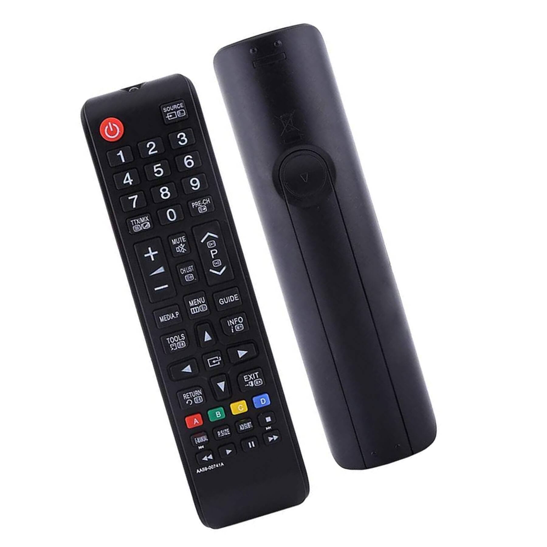 SOURCE 3 2 1 6 5 4 9 8 7 PRE-CH C3 TTX/MICX 0 OJM C MUTE + P CHUIST C - MENU GUIDE ( MEDIAP INFO TOOLS EXIT RETURN CED D C A ADJUST - PSIZE X AA50-00741A