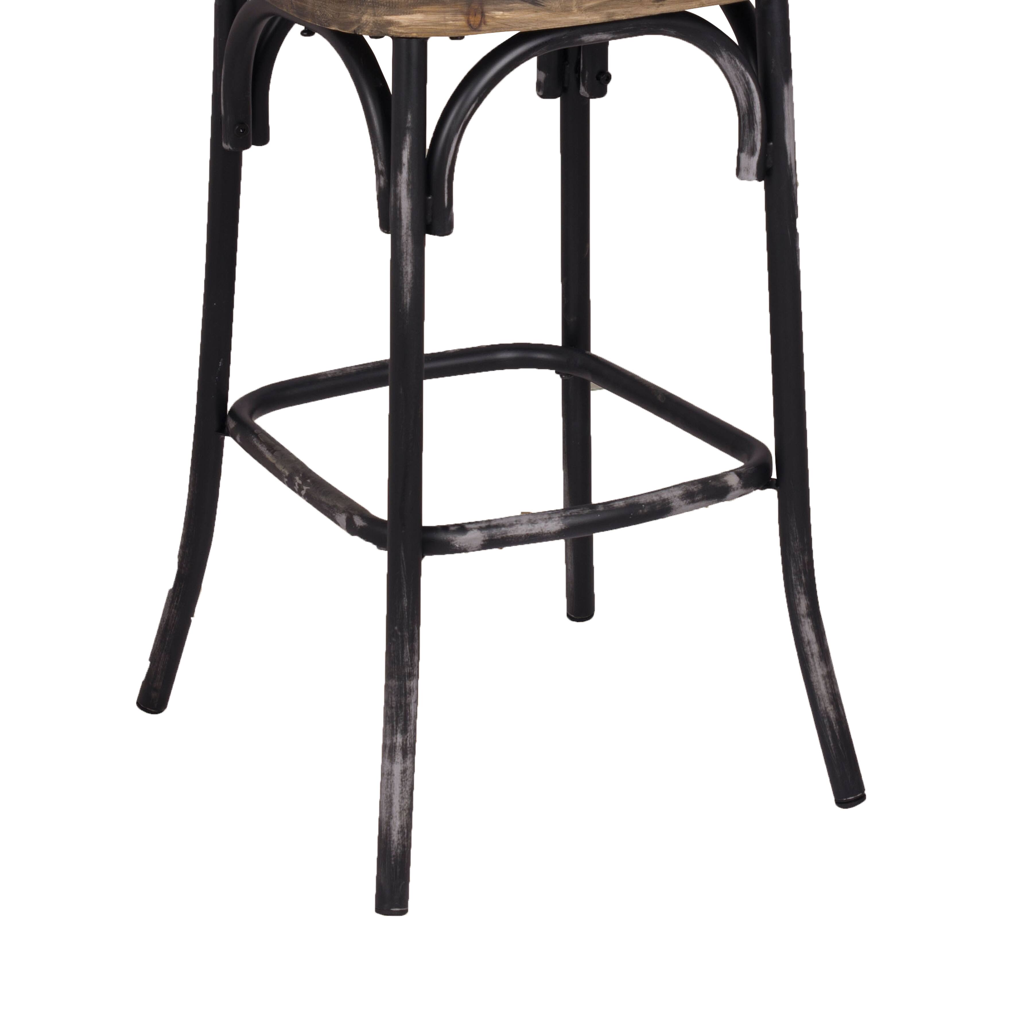 Alt View 3. Manhattan Lane - Zaire Bar Chair - Black.