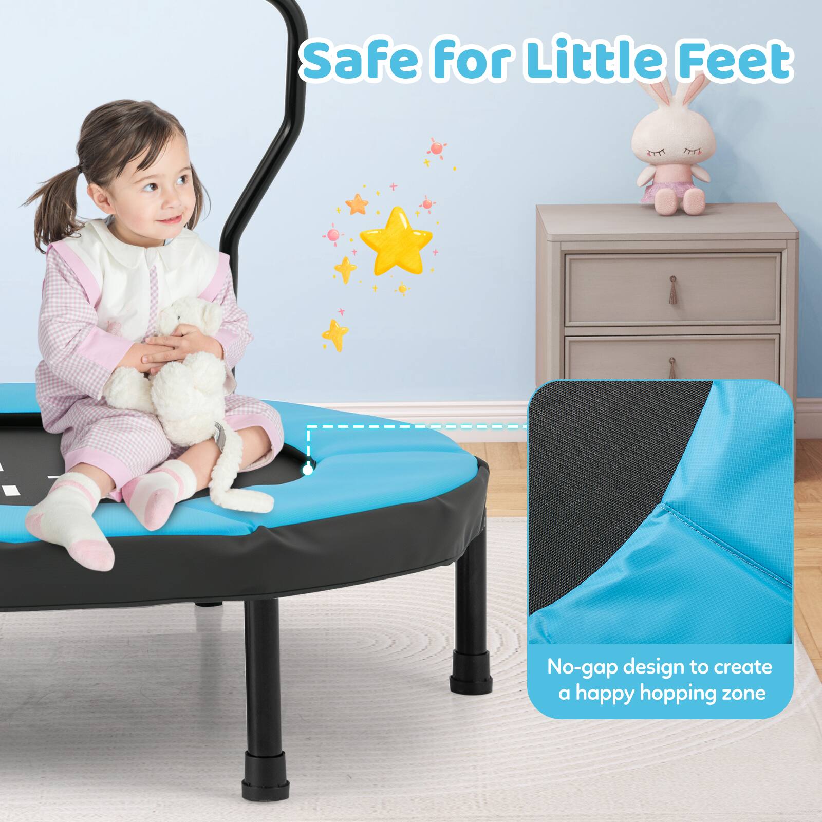 Safe for Little Feet

No-gap design to create a happy hopping zone