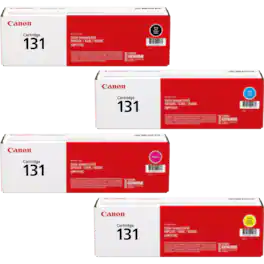 Canon - 131 Set - Toner Cartridges – Black, Cyan, Magenta, Yellow 4-Pack for imageCLASS LBP7110cw, MF624cw, MF628cw, MF8280cw
