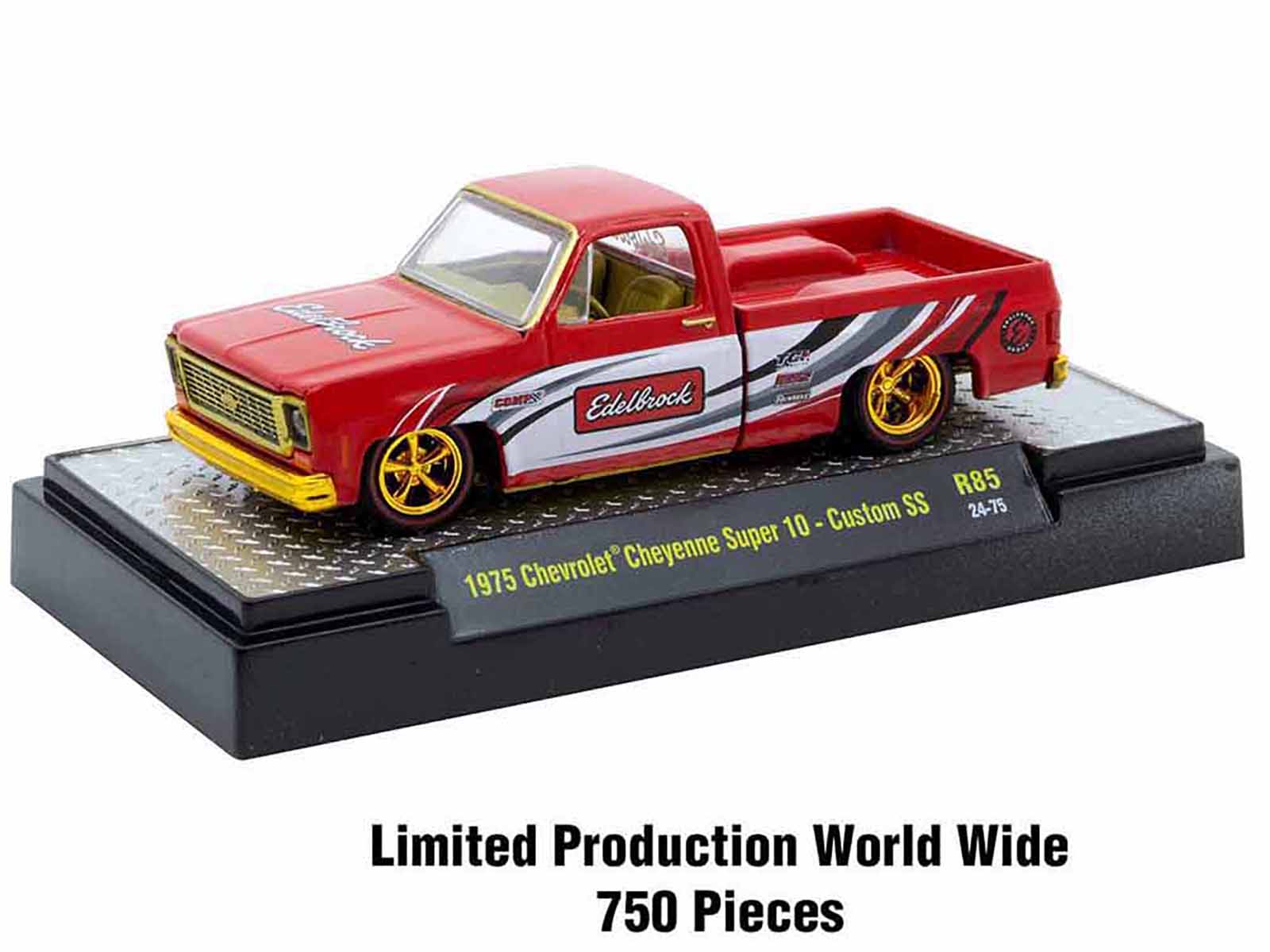 AFAE CARC COMPS  
Edelbrock  
TOR R85 Custom SS 24-75  
1975 Chevrolet Cheyenne Super 10 - Custom SS  
Limited Production World Wide  
750 Pieces
