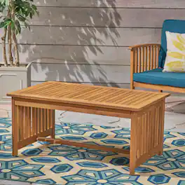 Mondawe - Acacia Wood Outdoor Coffee Table - Brown