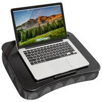 LapGear - Designer Lap Desk (Fits up to 15" Laptop) - Gray Argyle - Front_Zoom