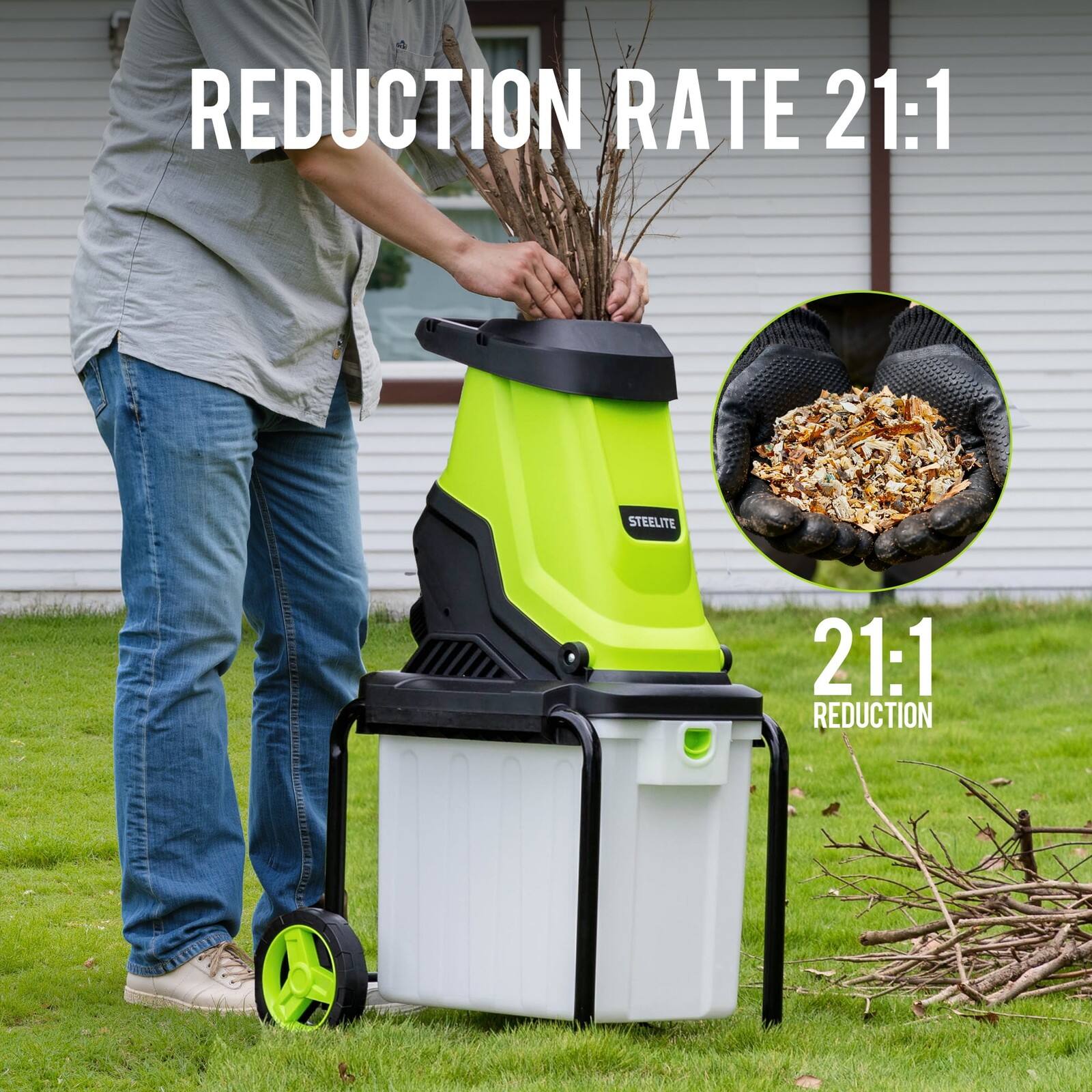 REDUCTION RATE 21:1  
STEELITE  
21:1 REDUCTION