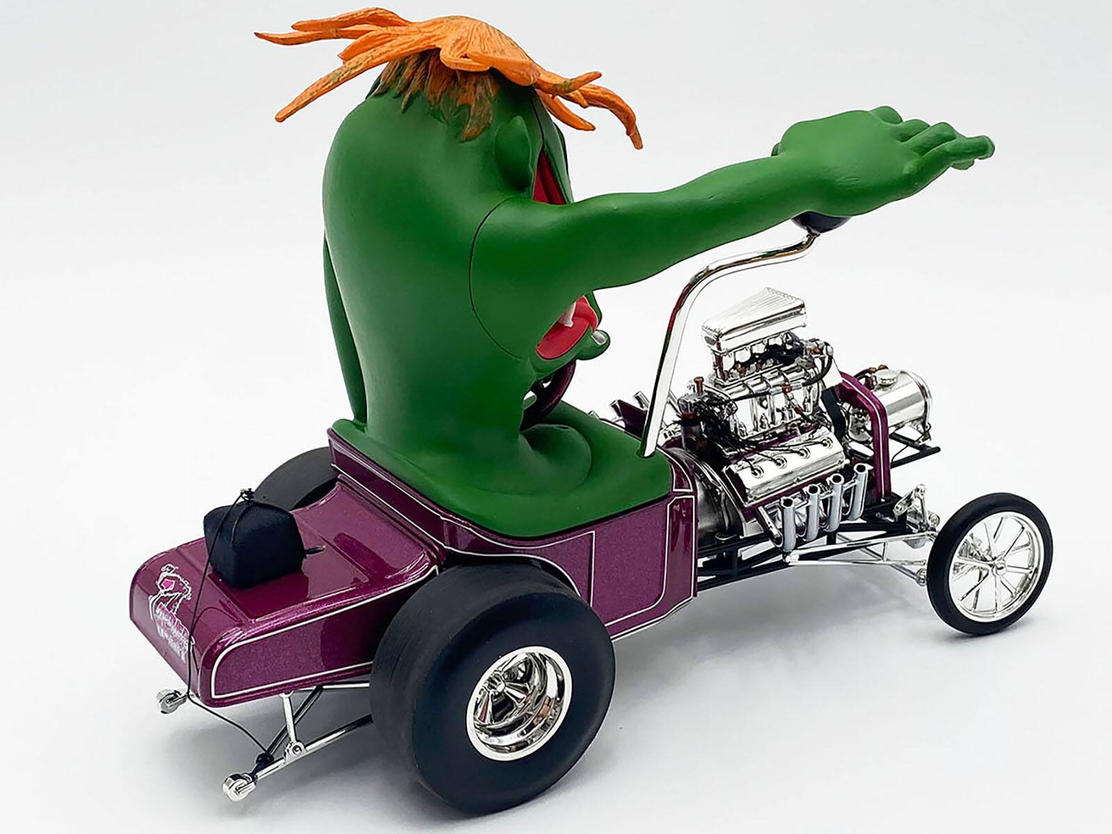Alt View 1. ACME - Rat Fink T-Bucket "Mother's Worry" Purple Metallic with Figure Limited Edition to 516 pieces Worldwide 1/18 - Purple Metallic with Figure.