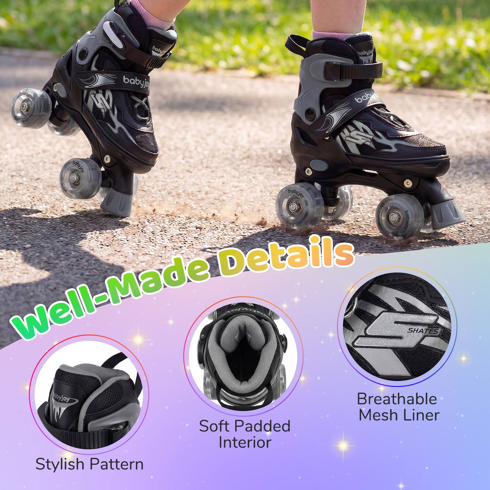 - bot eydor babyja W baby ed 0 OLYGRO bobyo
- Details
- Well-Made
- SHATES
- byjay
- Breathable Mesh Liner
- Soft Padded Interior
- Stylish Pattern