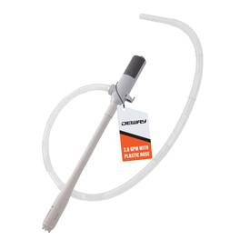 Deway - Battery Powered Fuel Transfer Pump – 39" Hose, Electric Portable Gasoline Siphon Pump, 2.6 GPM - Gray