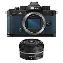 Bundle - Nikon - Z f Mirrorless Camera, Blue, with NIKKOR Z 40mm f/2 SE Lens