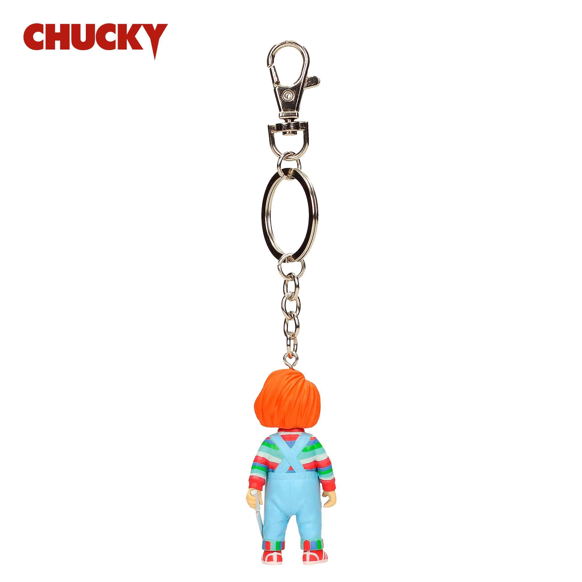 Alt View 2. SD Toys - Child's Play Chucky 2.5-Inch Figural PVC Keychain - Multi-Colored.