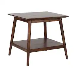 Porter Designs - Portola Solid Acacia Wood End Table - Brown