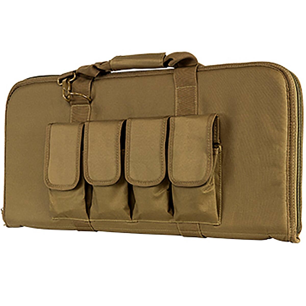 Front. NcSTAR - NcSTAR Vism 28" Padded 2960 Series Gun Case for Tactical Pistols, AOW, Subguns, Tan - Tan.