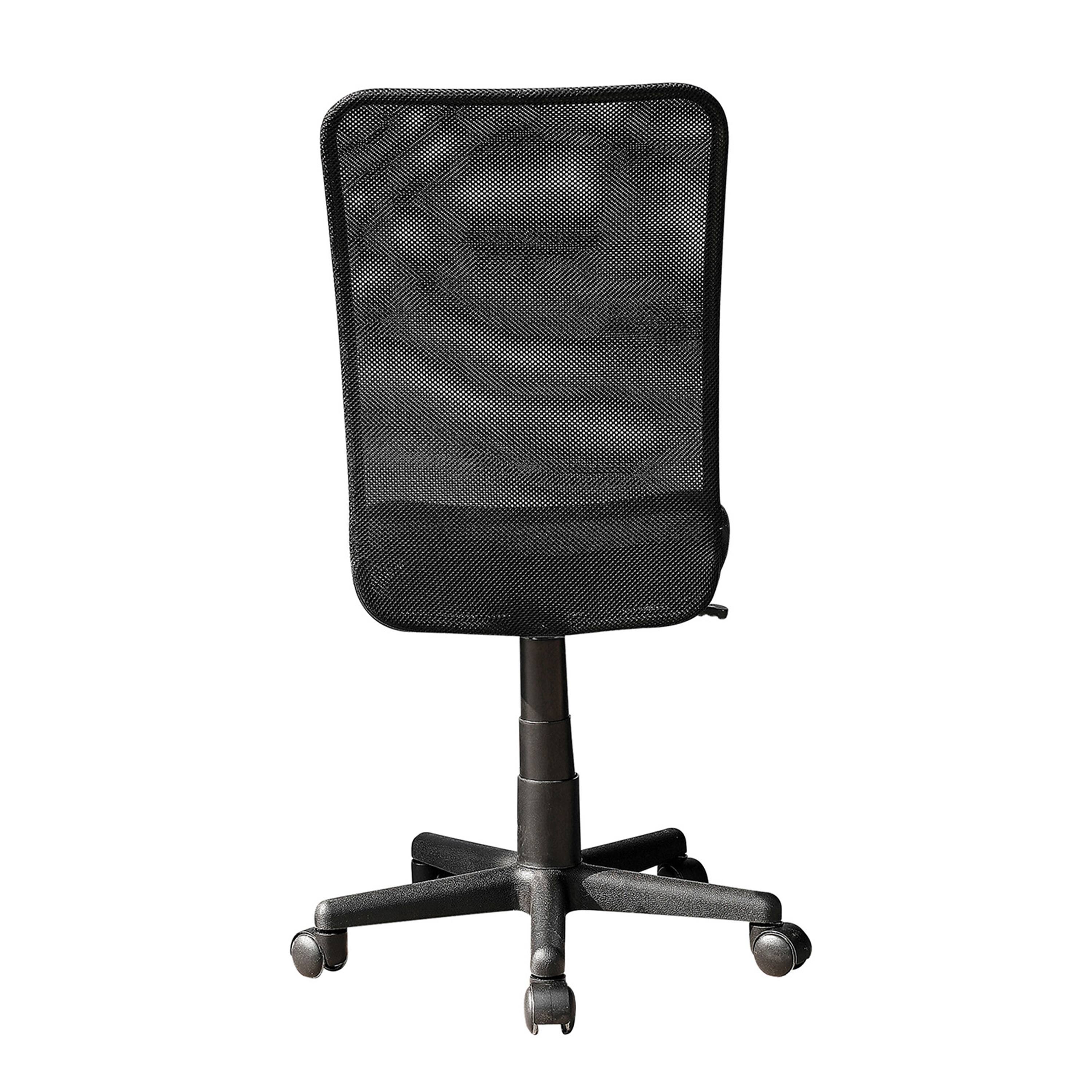 Back. Forest'nSky - Mobili Ergonomic Mesh Task Chair, Black, Breathable Office Chair with Lumbar Support - Black.