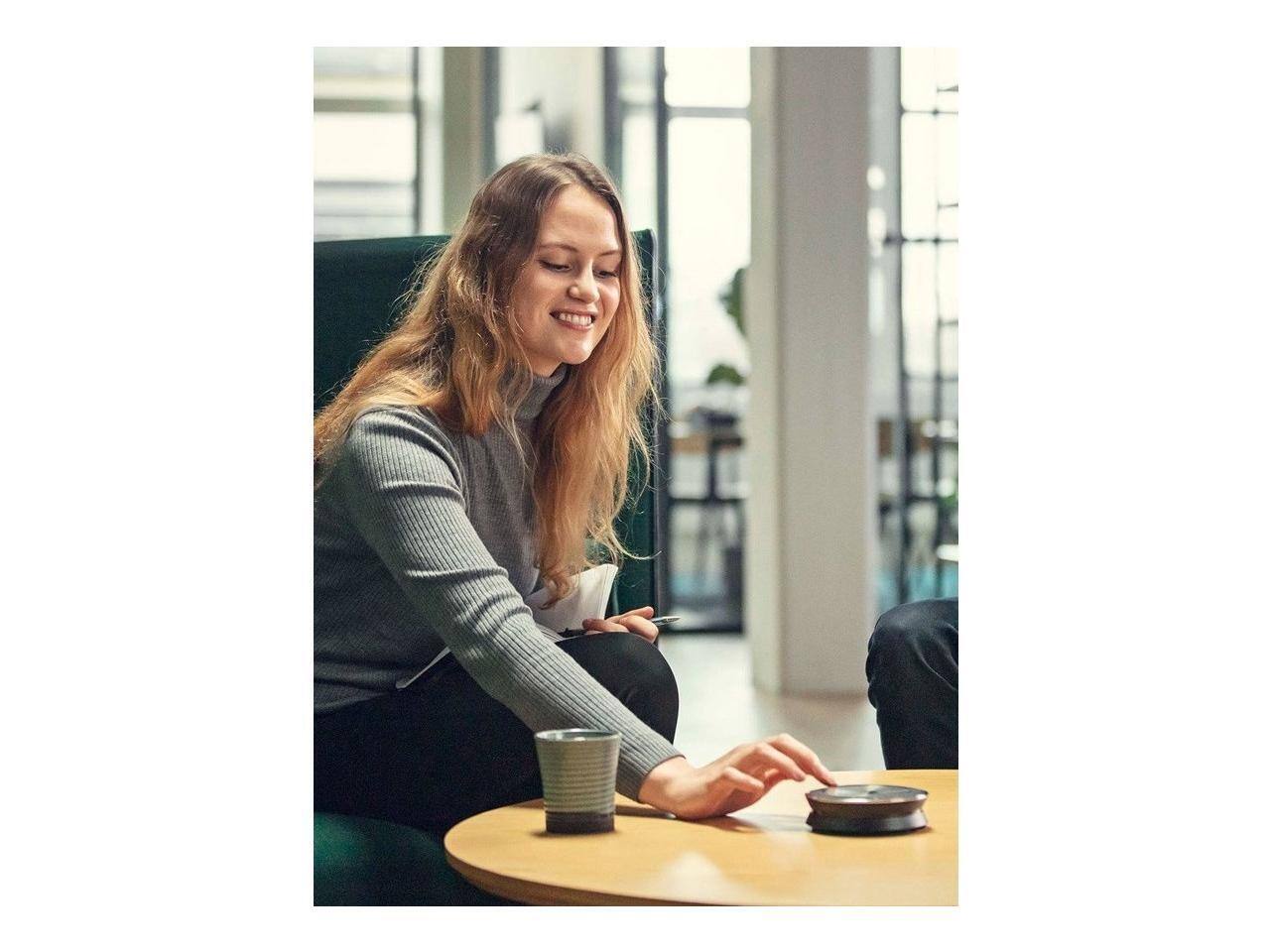 Alt View 4. Sennheiser - EPOS EXPAND SP 30T Speakerphone - USB - Microphone - Battery - Black, Silver - 1000225 - Black.