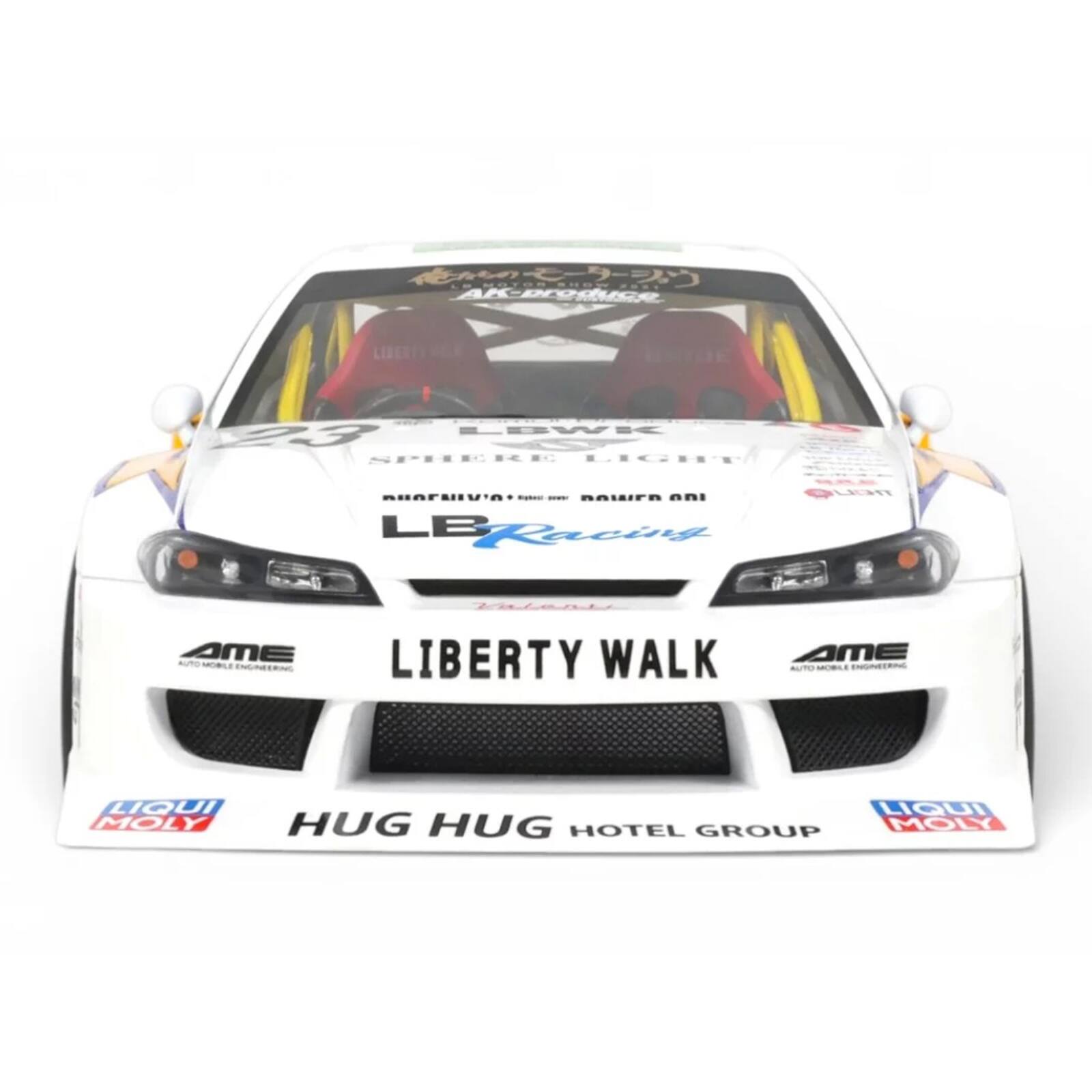 LIBERTY WALK  
23  
SPHERE LIGHT  
LB Racing  
AME  
LIQUI MOLY  
HUG HUG HOTEL GROUP