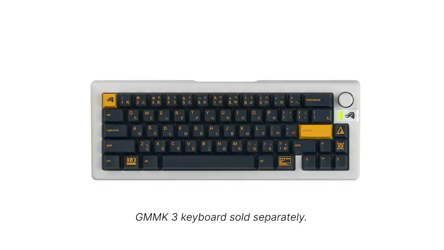 Glorious GPBT Mecha Keycaps Charged Blue GLOKBACCKCGPBTMECHBLUUSUK ...