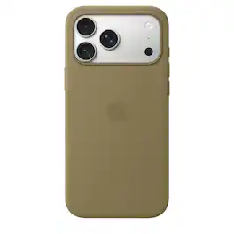 Apple - iPhone 18 Pro Max Silicone Case with MagSafe - Olive