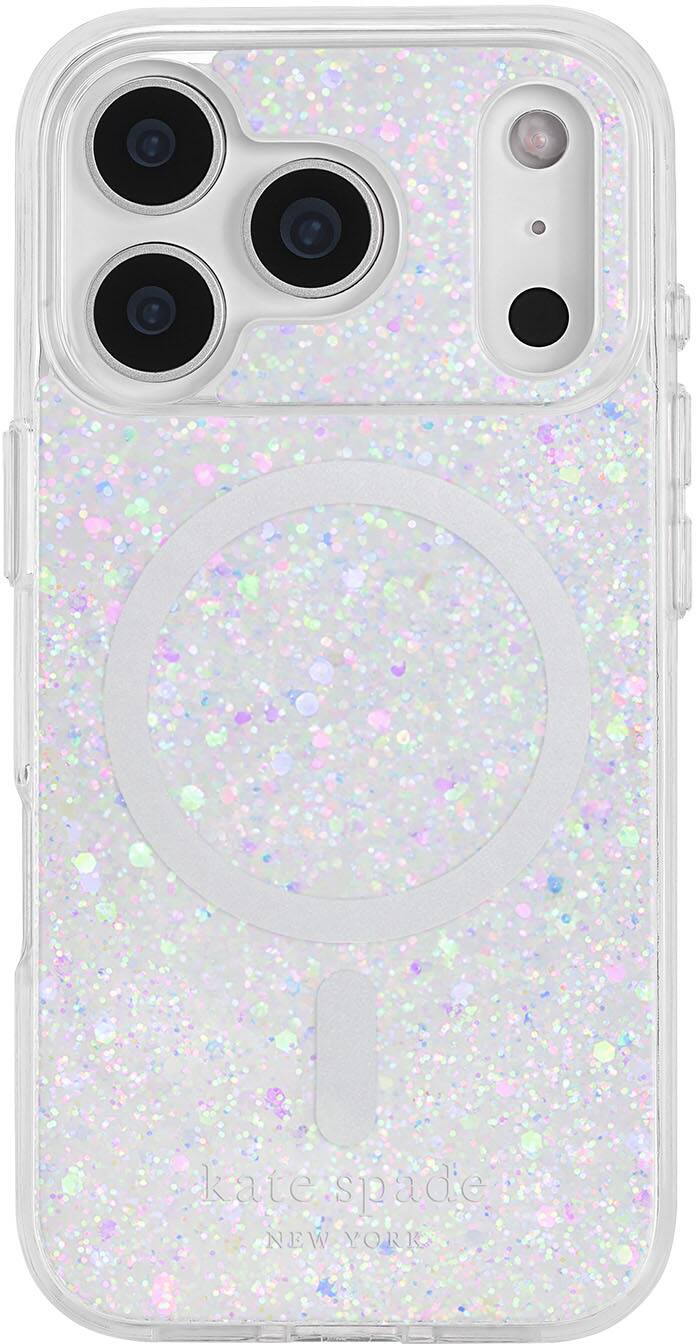 kate spade new york - Protective Case with MagSafe for Apple iPhone 17 Pro - Chunky Glitter Iridescent