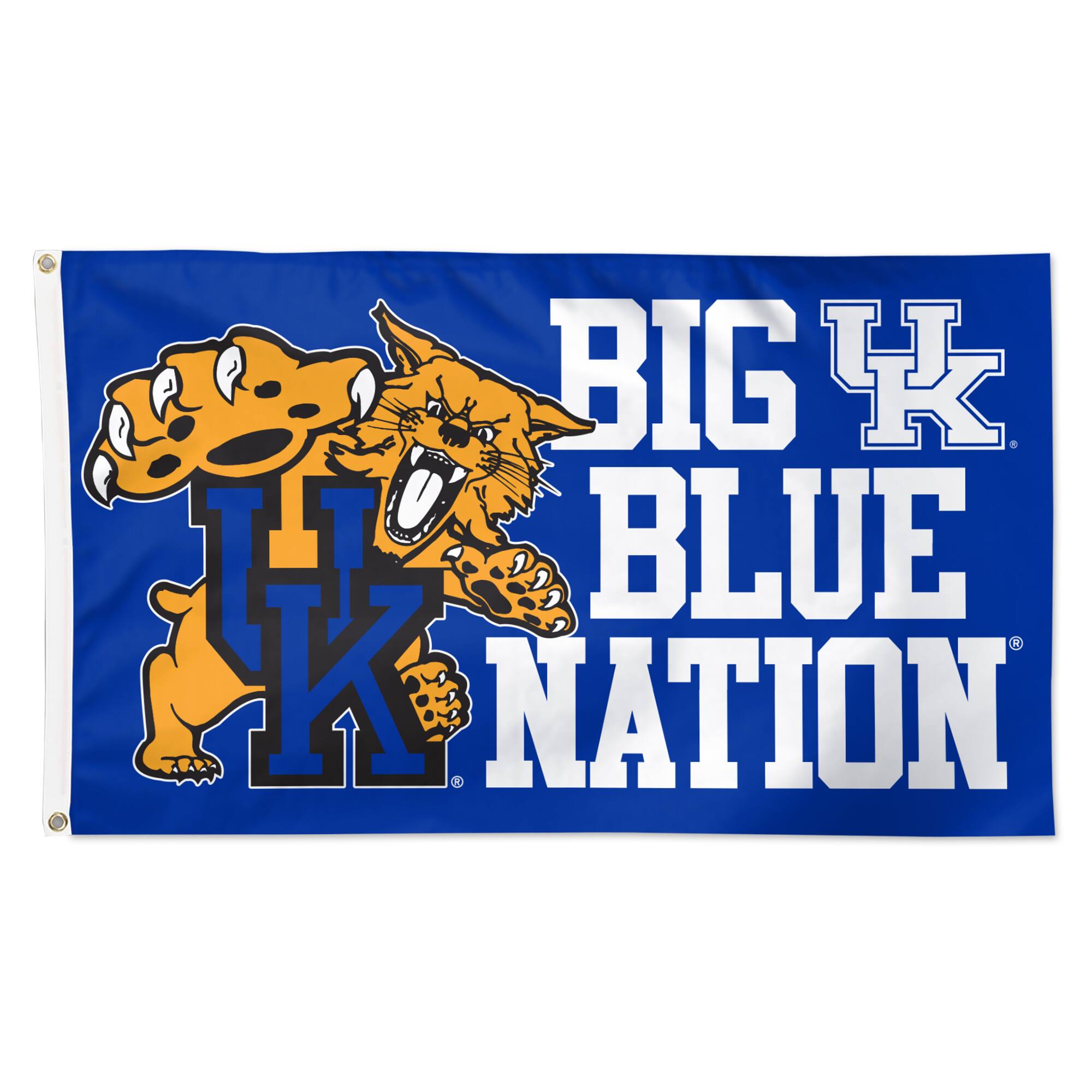 WinCraft - Kentucky Wildcats 3' x 5' Single-Sided Deluxe Mascot Flag - Multicolor