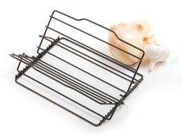 Norpro - Nonstick Adjustable Roasting Rack, 11 x 7 Inch, 7 Positions - Black