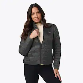 Mobile Warming - App Controlled Women's Outrider Heated Jacket - Dark Charcoal