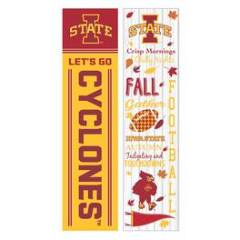 Evergreen Enterprises - Iowa State Cyclones 47" Double Sided Fall Leaner Fan Sign - Multicolor