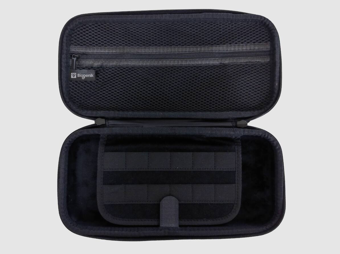 Alt View 1. Biogenik - Compact Protective Case for Switch 2, Semi-Hard Shell - Black - Black.
