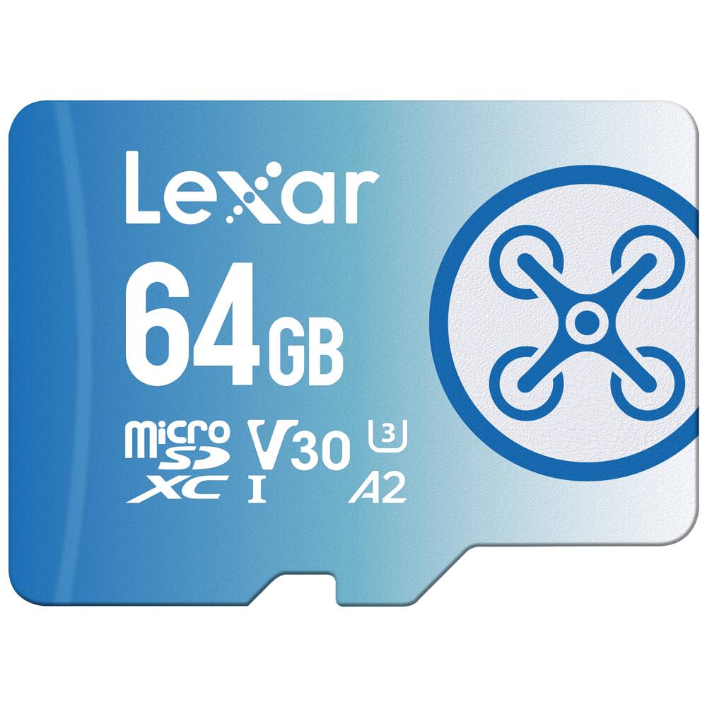 Lexar  
64GB  
microSDXC I  
V30  
A2  
3