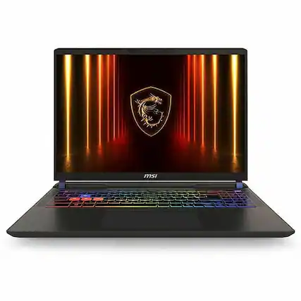 Front. MSI - MSI Vector 16 HX AI A2XW Vector 16 HX AI A2XWHG-285US 16" Gaming Notebook - QHD+ - 240 Hz - Intel Core Ultra 7 255HX - Gray.