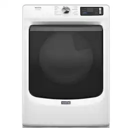 Maytag - 7.4 Cu. Ft. Smart Gas Dryer with Steam and Pet Pro System - White