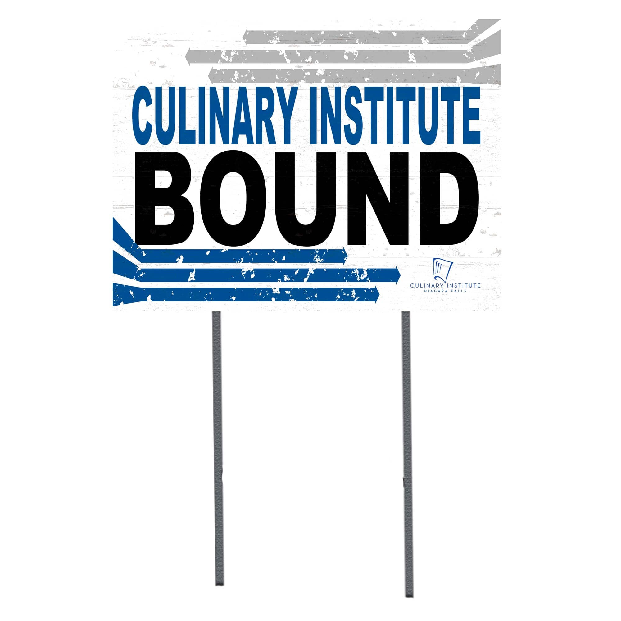 Jardine - Niagara Falls Culinary Institute 18" x 24" Bound Yard Sign - White