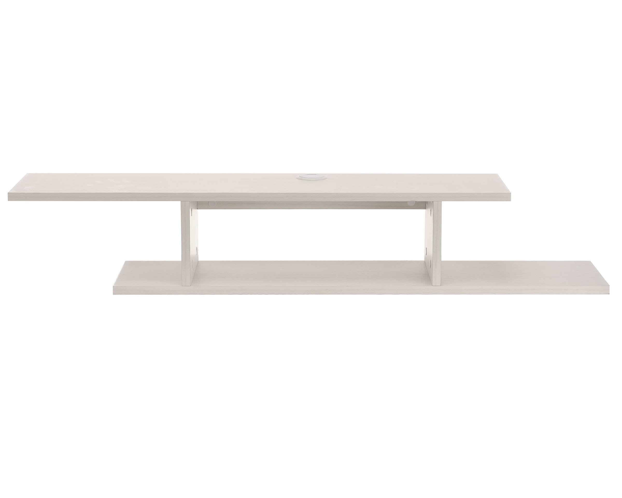 Left. AdirHome - Floating Wall Shelf - White.