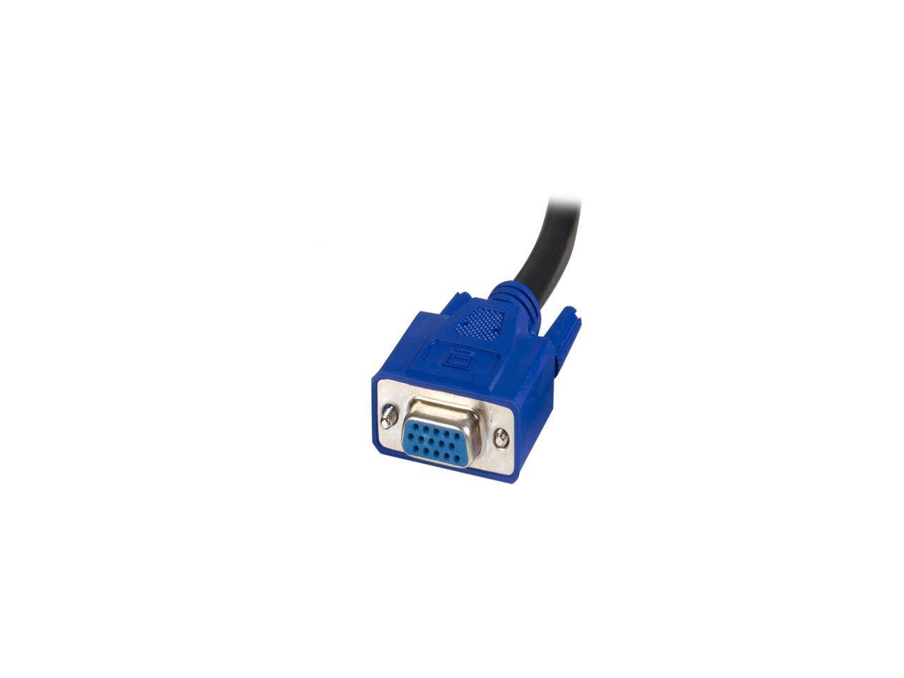Alt View 3. StarTech.com - StarTech.com 6 ft. USB+VGA 2-in-1 KVM Switch Cable SVUSB2N1_6.