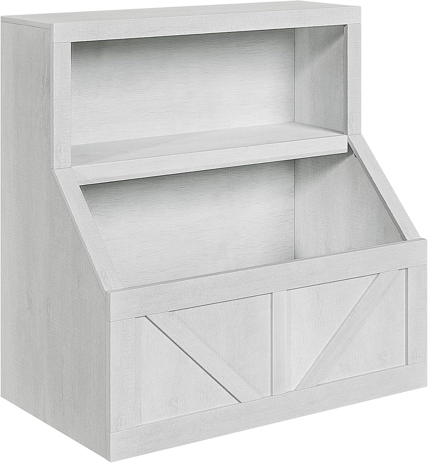 Front. GAOMON - GAOMON Kids Bookshelf & Toy Organizer - 2-Tier Storage Cabinet with Shelves for Playroom, Bedroom, Classroom - Antique White.