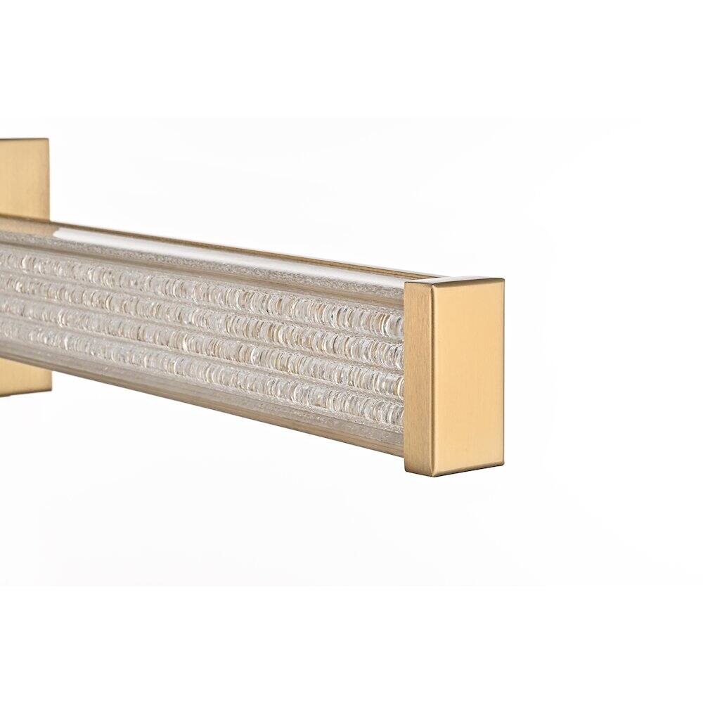 Angle. Living District - Ivaan 31 Inch Led Wall Sconce In Satin Gold - Satin Gold.
