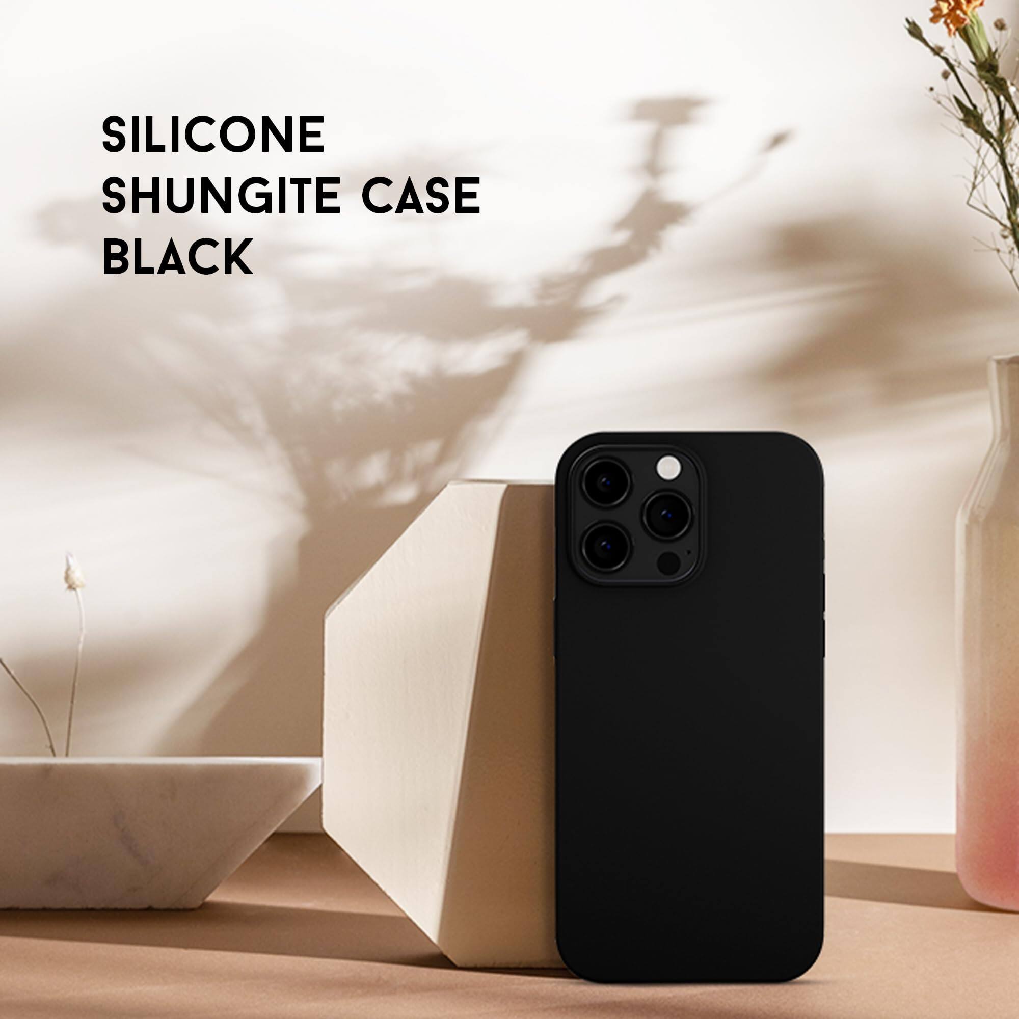 SILICONE SHUNGITE CASE BLACK