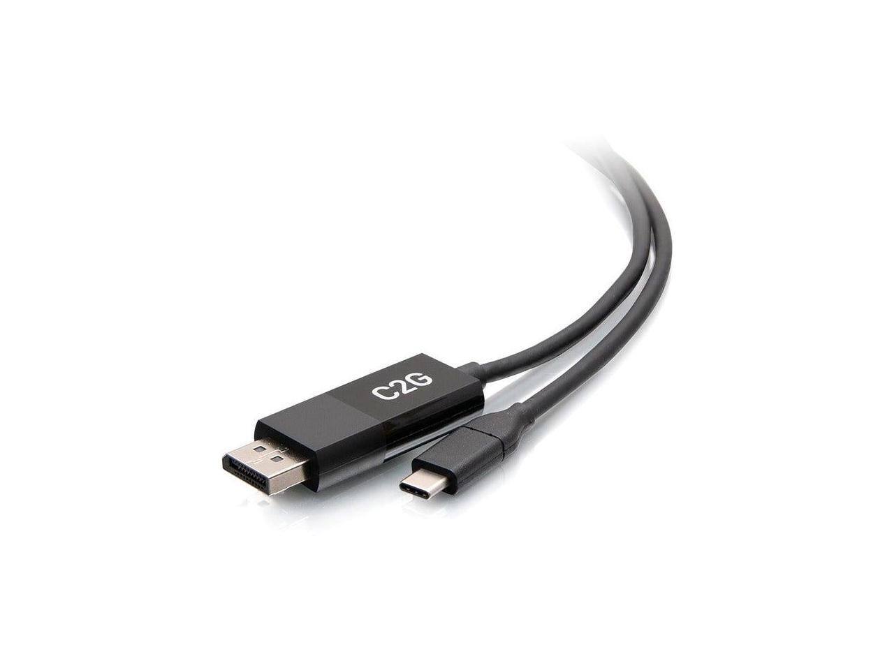 Alt View 1. Cables to Go - C2G 6ft 4K USB C to DisplayPort Adapter Cable 60Hz C2G54475.
