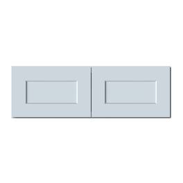 Boyel Living - 36in.W x12in.D x12in.H Dove WALL CABINET Fully assembled Cabinet With Two HDF Doors - Gray
