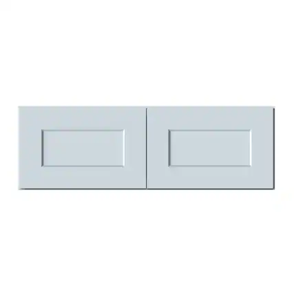 Front. Boyel Living - 36in.W x12in.D x12in.H Dove Gray WALL CABINET Fully assembled Cabinet With Two HDF Doors - Gray.
