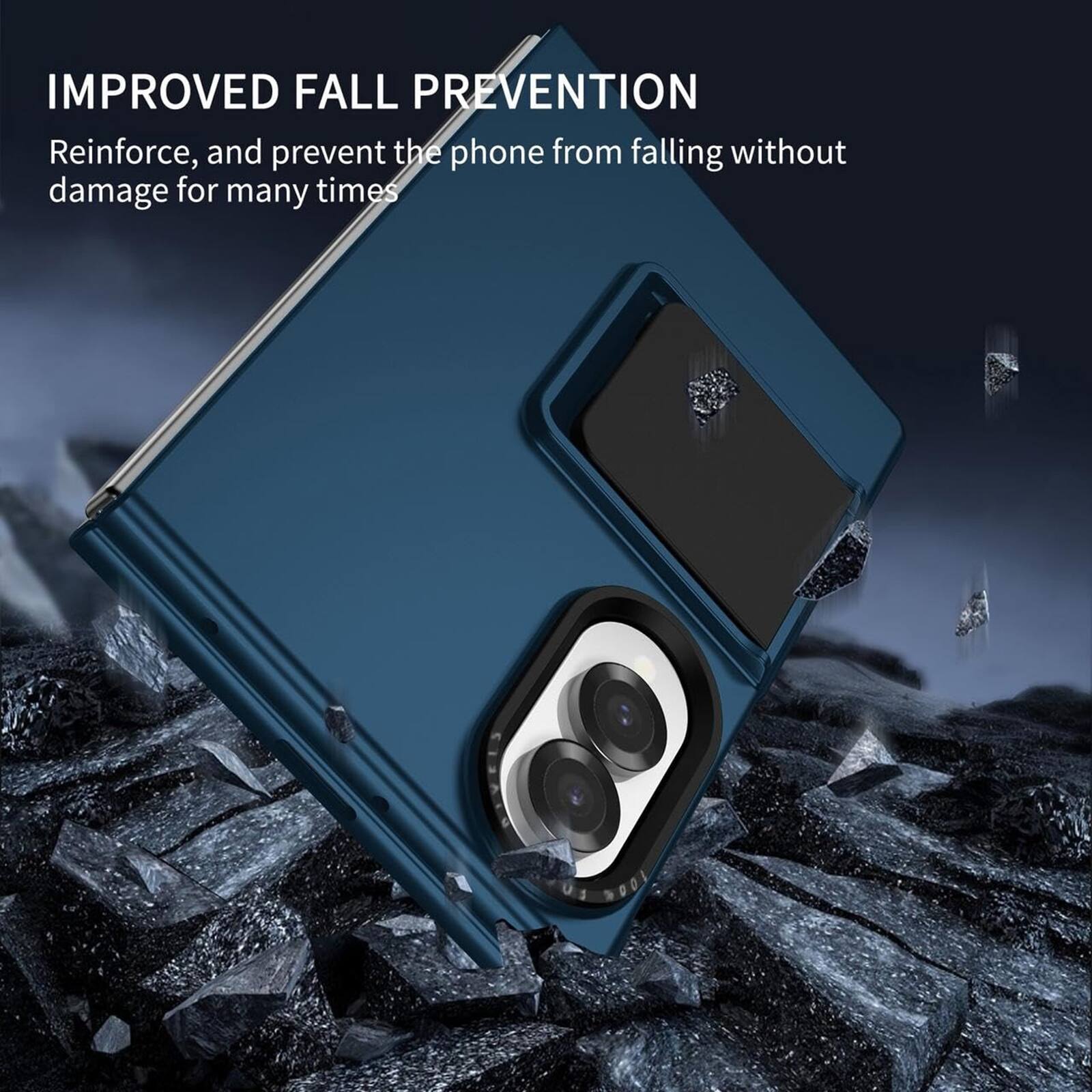 IMPROVED FALL PREVENTION  
Reinforce, and prevent the phone from falling without damage for many times