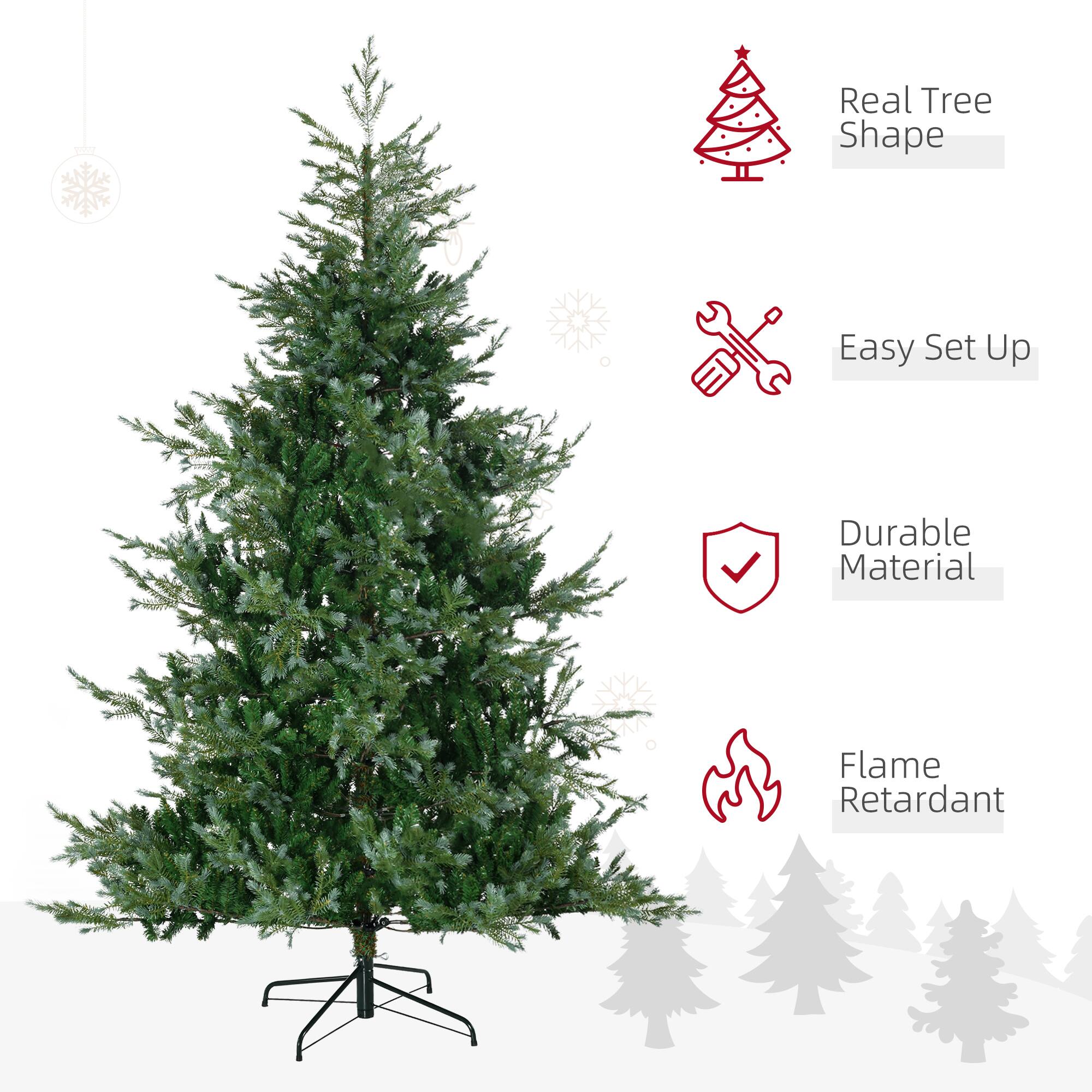 Real Tree Shape  
Easy Set Up  
Durable Material  
Flame Retardant