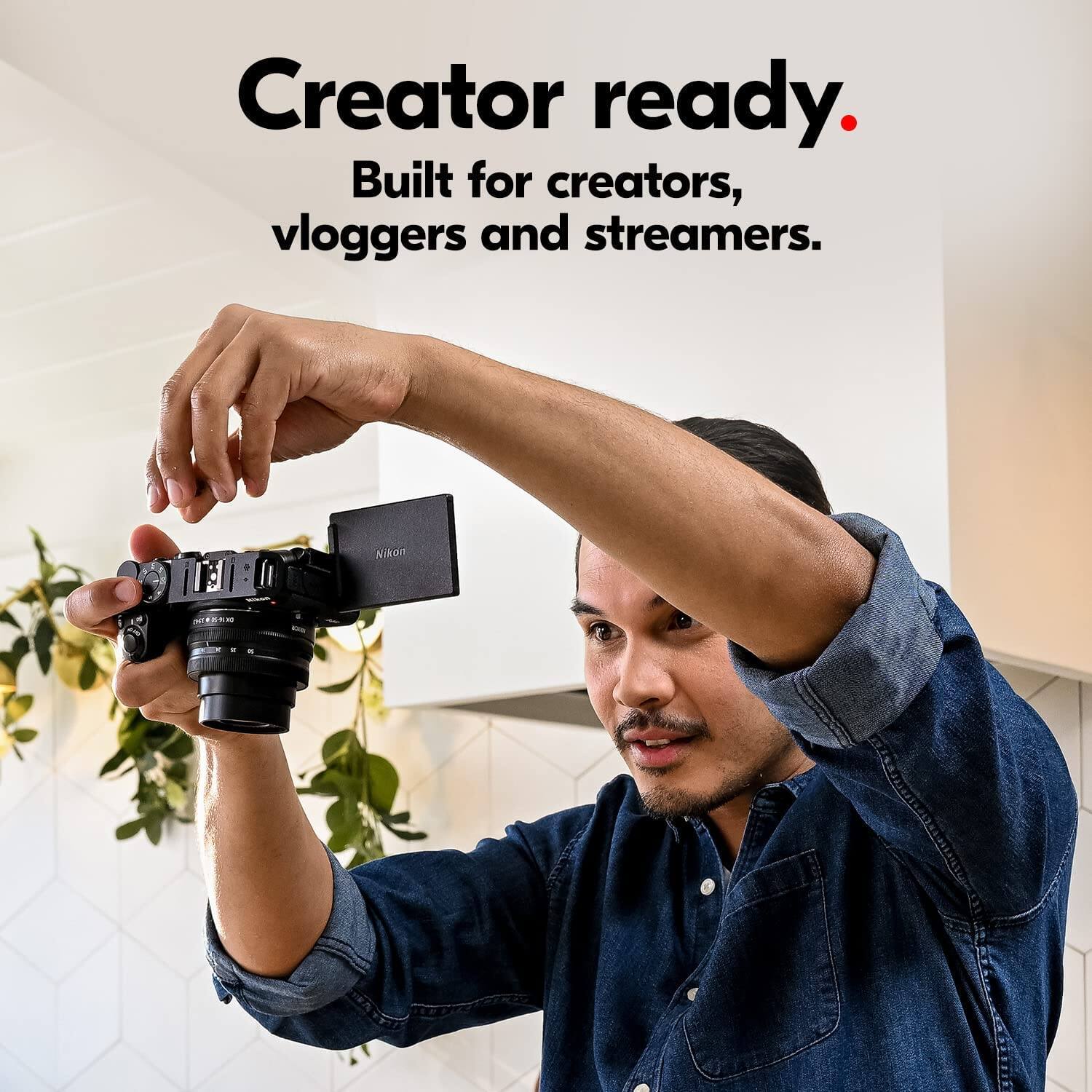 Creator ready.  
Built for creators, vloggers and streamers.