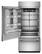 Alt View 1. KitchenAid - 20.8 Cu. Ft. Built-In Bottom Mount Refrigerator with Platinum Interior - Stainless Steel with PrintShield Finish.