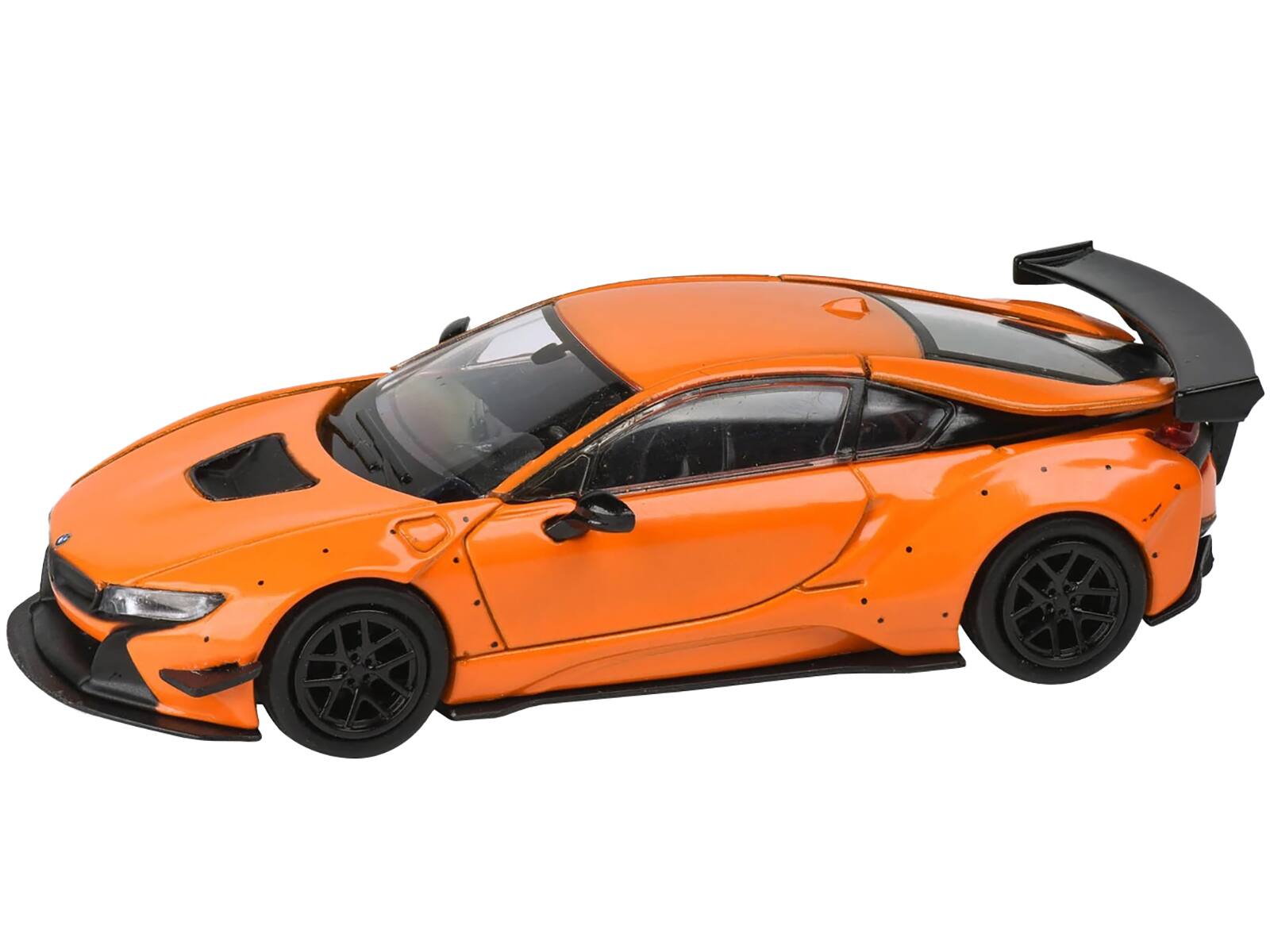 Alt View 1. Paragon - BMW i8 Liberty Walk Orange 1/64 Diecast Model Car by Paragon.