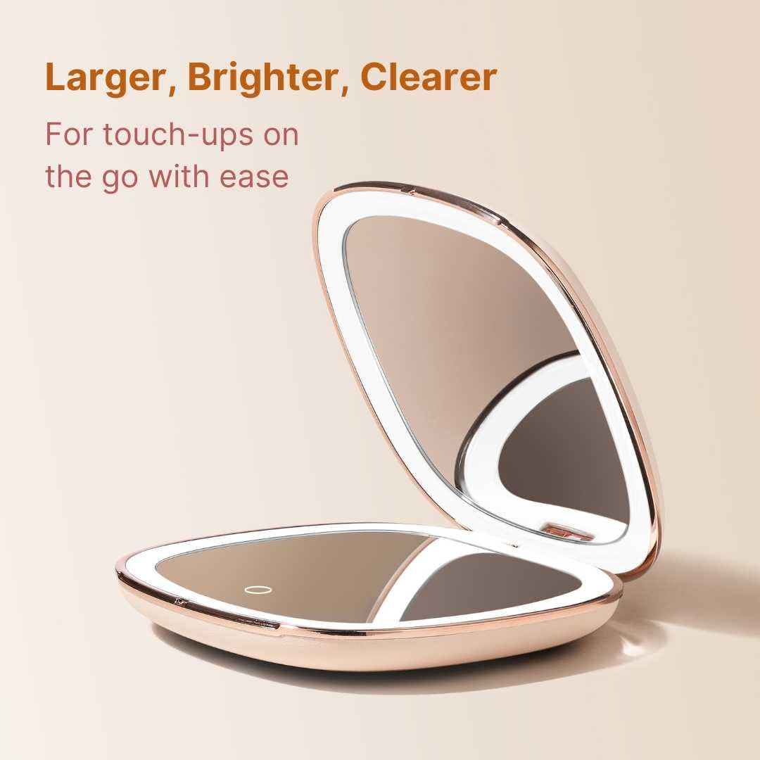 Larger, Brighter, Clearer

For touch-ups on the go with ease