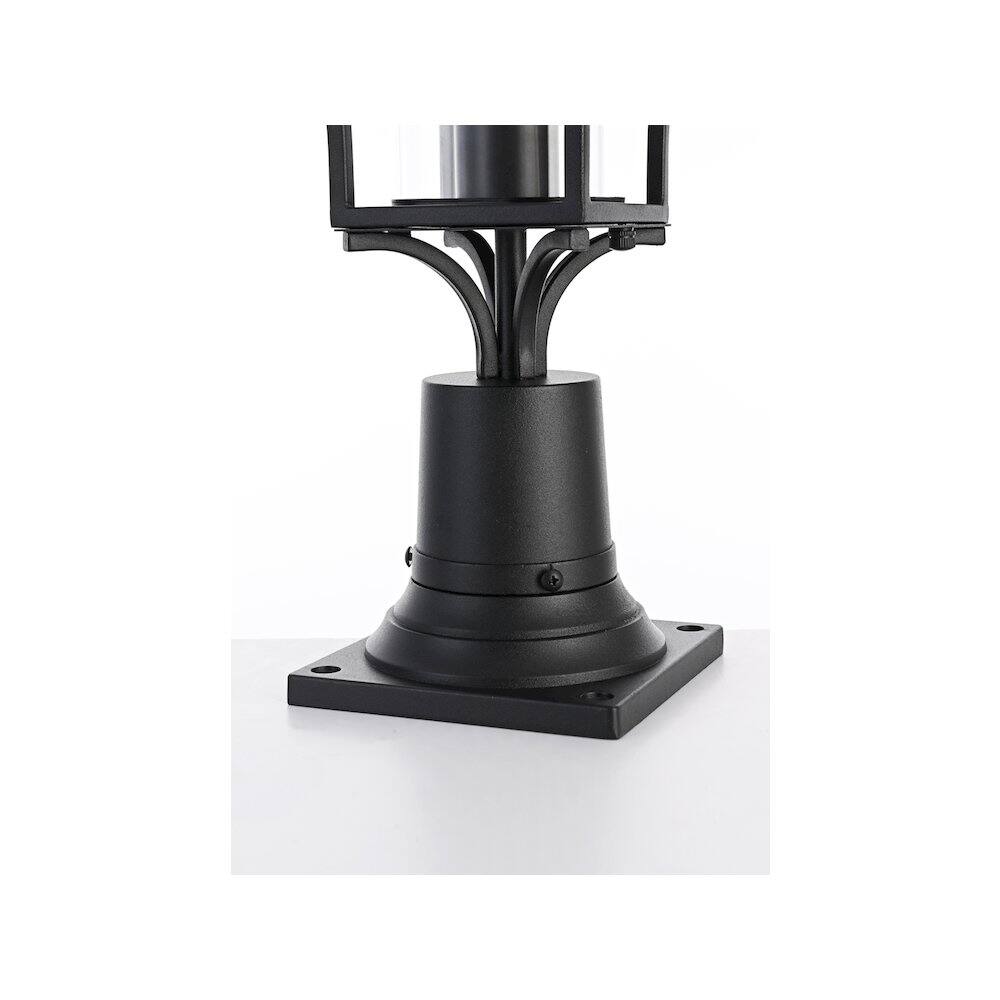 Alt View 1. Elegant Lighting - Belgrade 7 inch Outdoor Pendant in Black - Black.