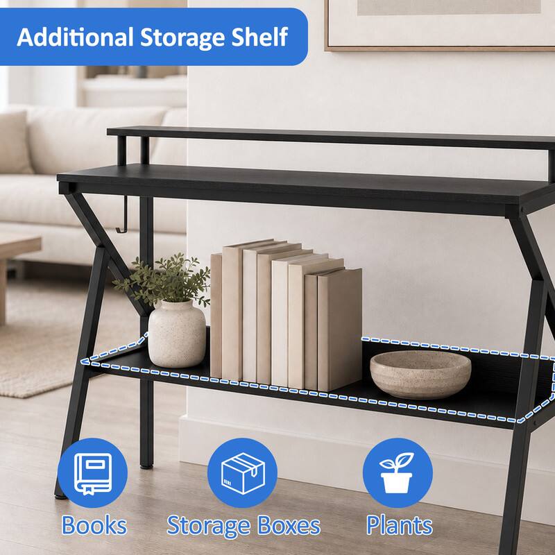 Additional Storage Shelf

Books
Storage Boxes
Plants