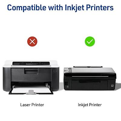 Compatible with Inkjet Printers

Laser Printer ❌

Inkjet Printer ✅